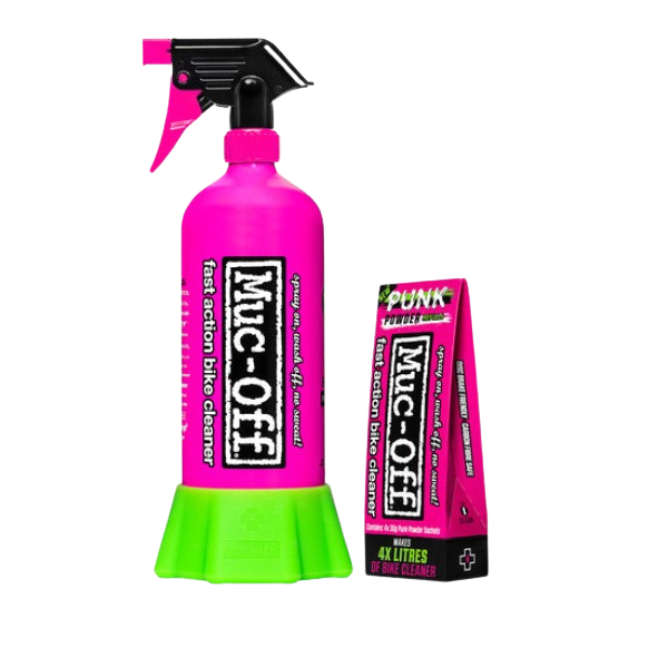 Muc-Off Punk Powder Bike Cleaner (4 Pack) & Bottle Bundle